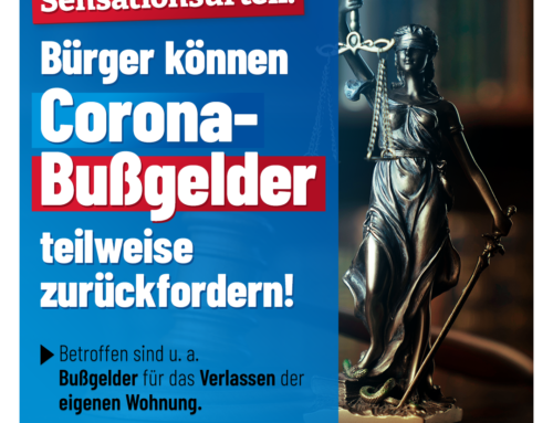 Sensationsurteil: Bürger können Corona-Bußgelder zum Teil zurückfordern!