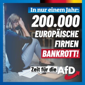 200.000 europäische Firmen bankrott