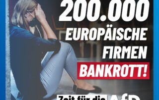 200.000 europäische Firmen bankrott